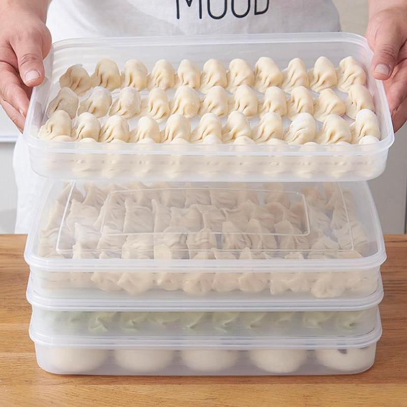 Food Storage Table - Transparent Kitchen Storage Box Refrigerator Organizer