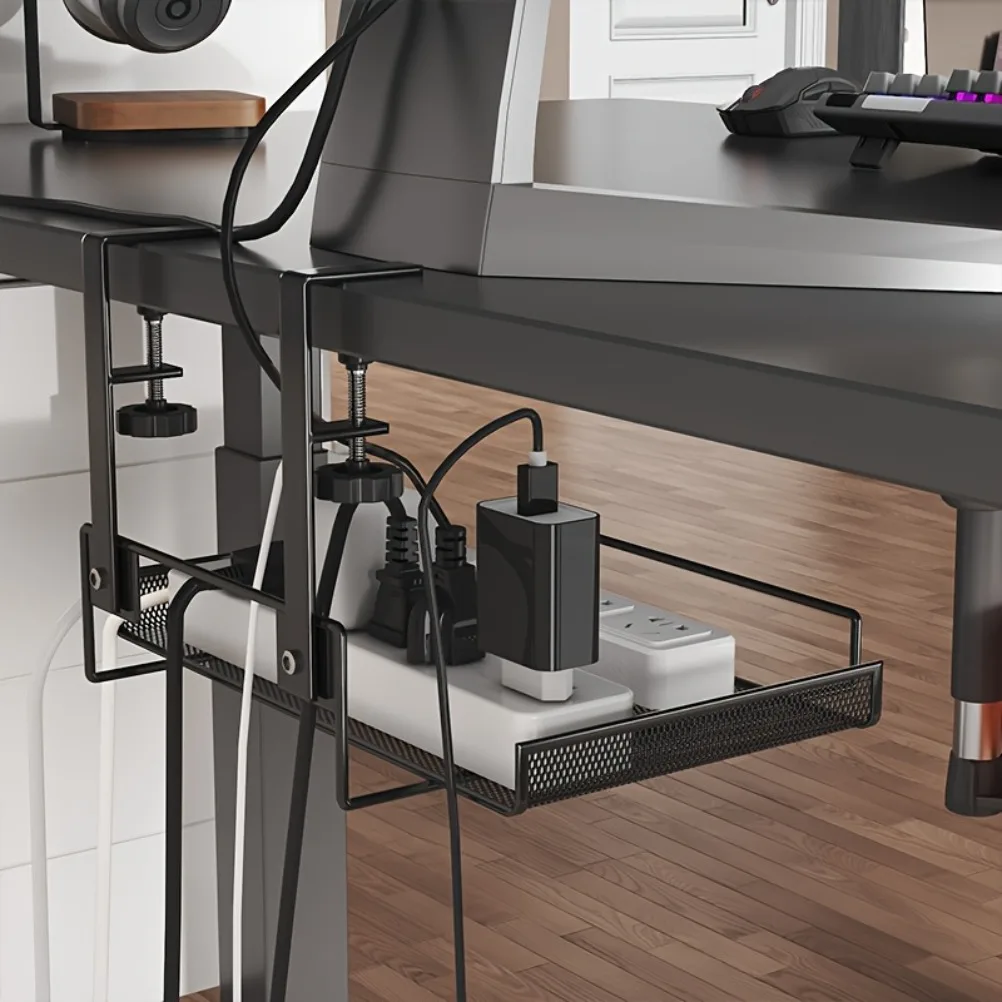 Food Storage Table - Table Wiring Organizers Storage Rack Under