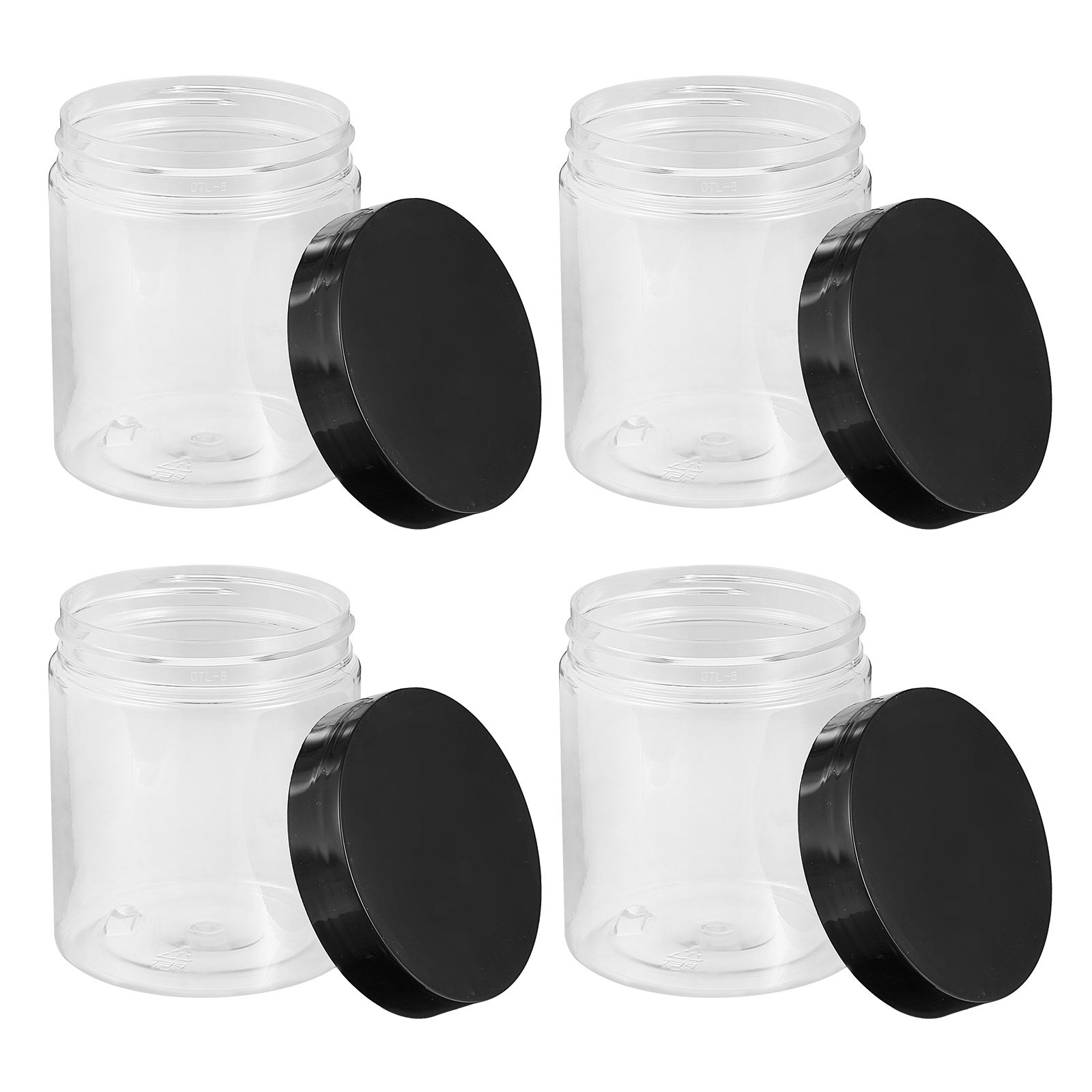 Food Storage Jars & Containers - 12Pcs High Grade Transparent Plastic Storage