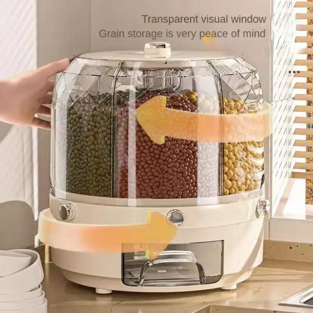 Food Storage Dispenser - Food Grade Rotating Grain Dispenser Large
