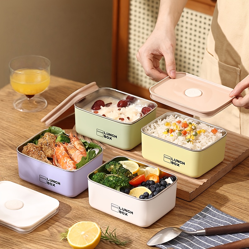 Food Storage Jar Set - Stainless Steel Leak-Proof Food Storage Container