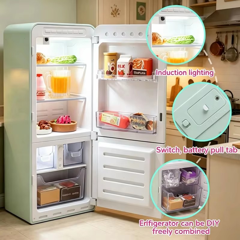 4-Color Mini Fridge Blind Box  - đánh giá và giá Food Storage Table