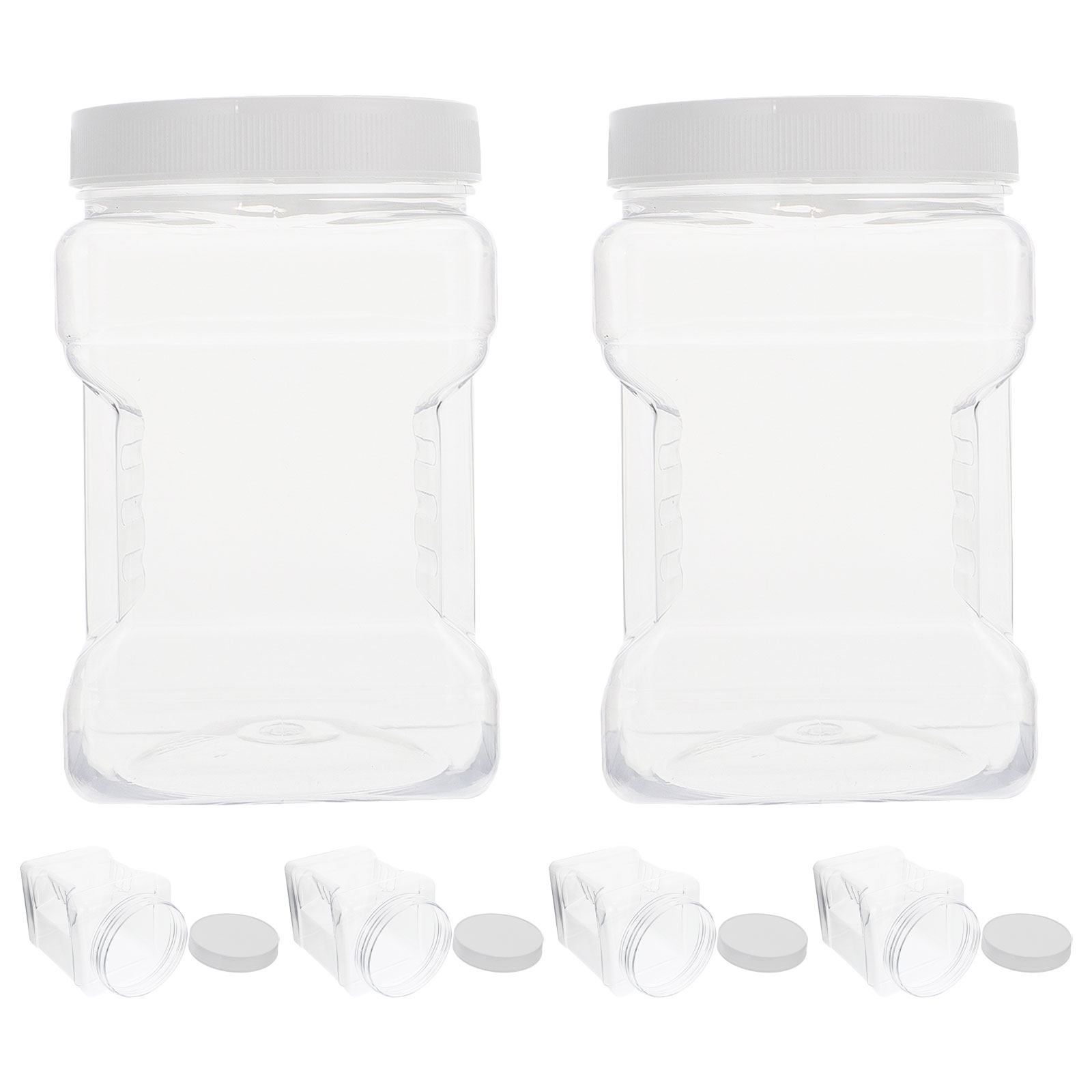 6Pcs Transparent Storage Jars  - đánh giá và giá Food Storage Jars & Containers