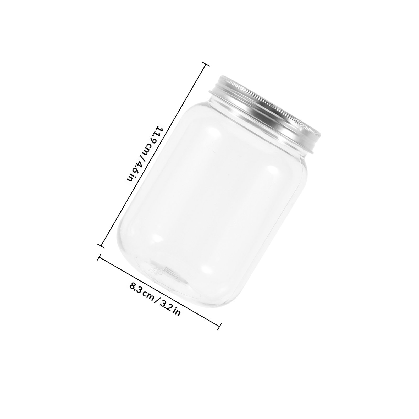 4Pcs Clear Plastic Jars with A - đánh giá và giá Food Storage Jars & Containers