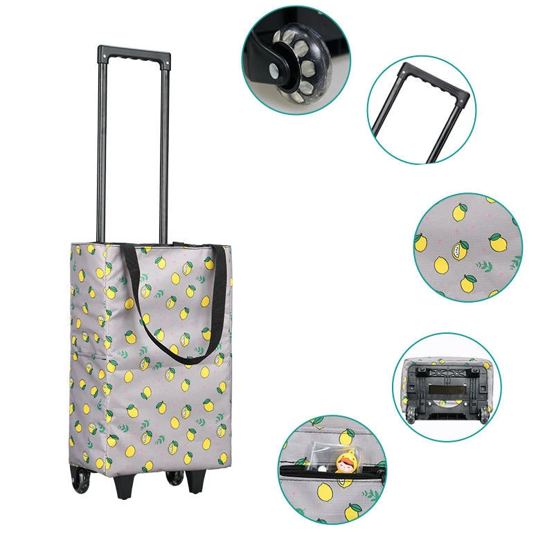 Folding Shopping Bag Women's B - đánh giá và giá Food Storage On Wheels