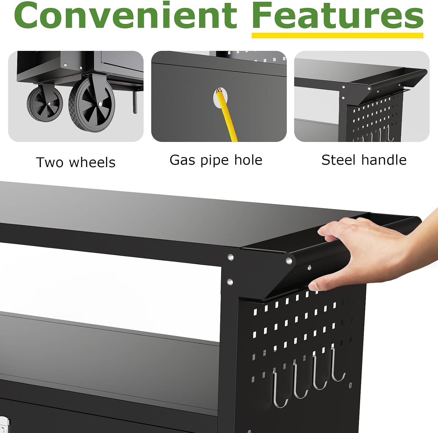 Outdoor Grill Cart Table With  - đánh giá và giá Food Storage Table