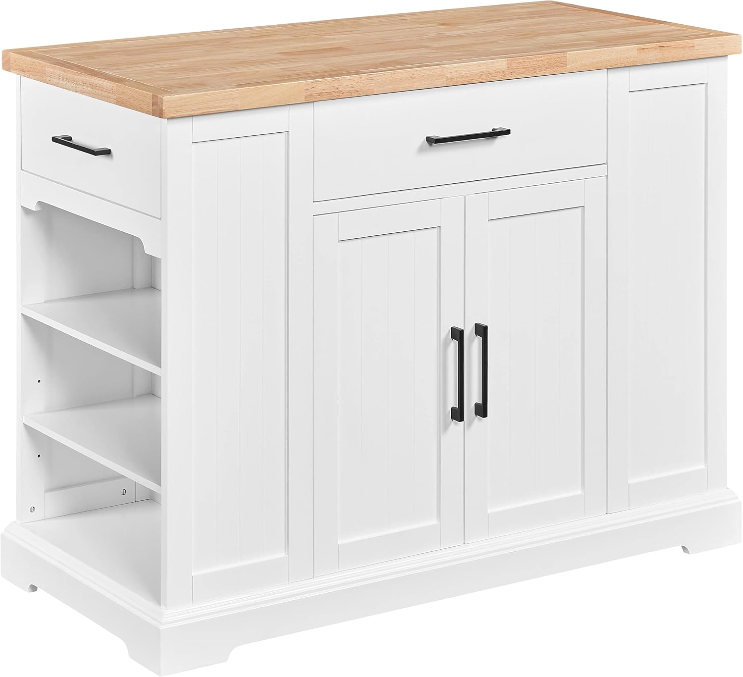 White Rolling Kitchen Island C - đánh giá và giá Food Storage On Wheels