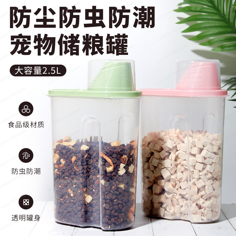 Pet food storage bucket 2.5L d - đánh giá và giá Food Storage Freeze Dried