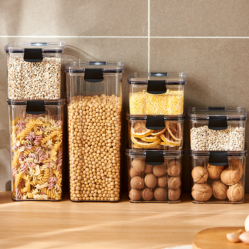 Sealed Jars Kitchen Grain Stor - đánh giá và giá Food Storage Jar Set