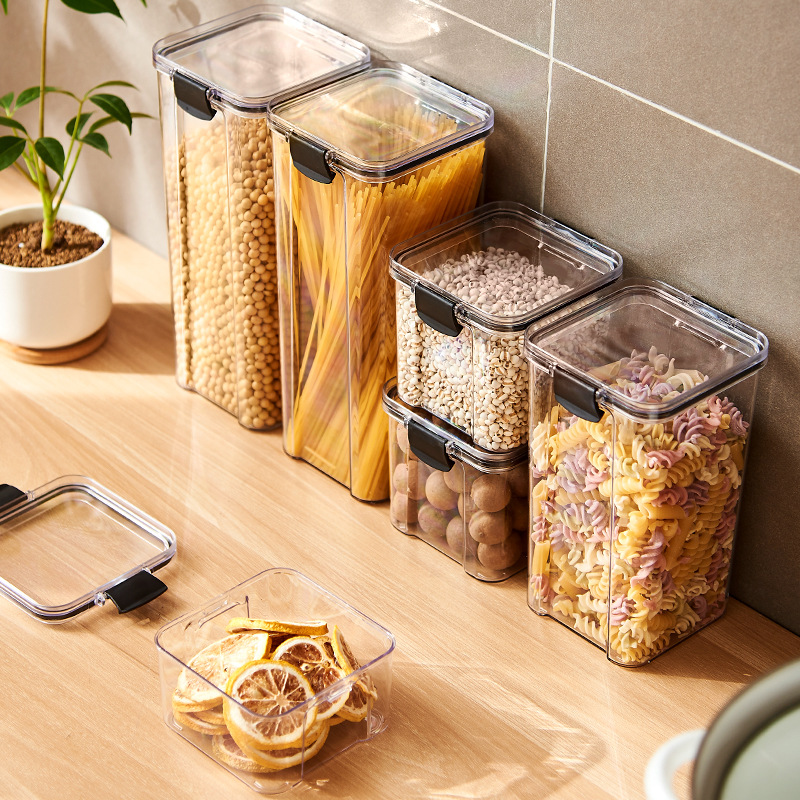 Sealed Jars Kitchen Grain Stor - đánh giá và giá Food Storage Jar Set