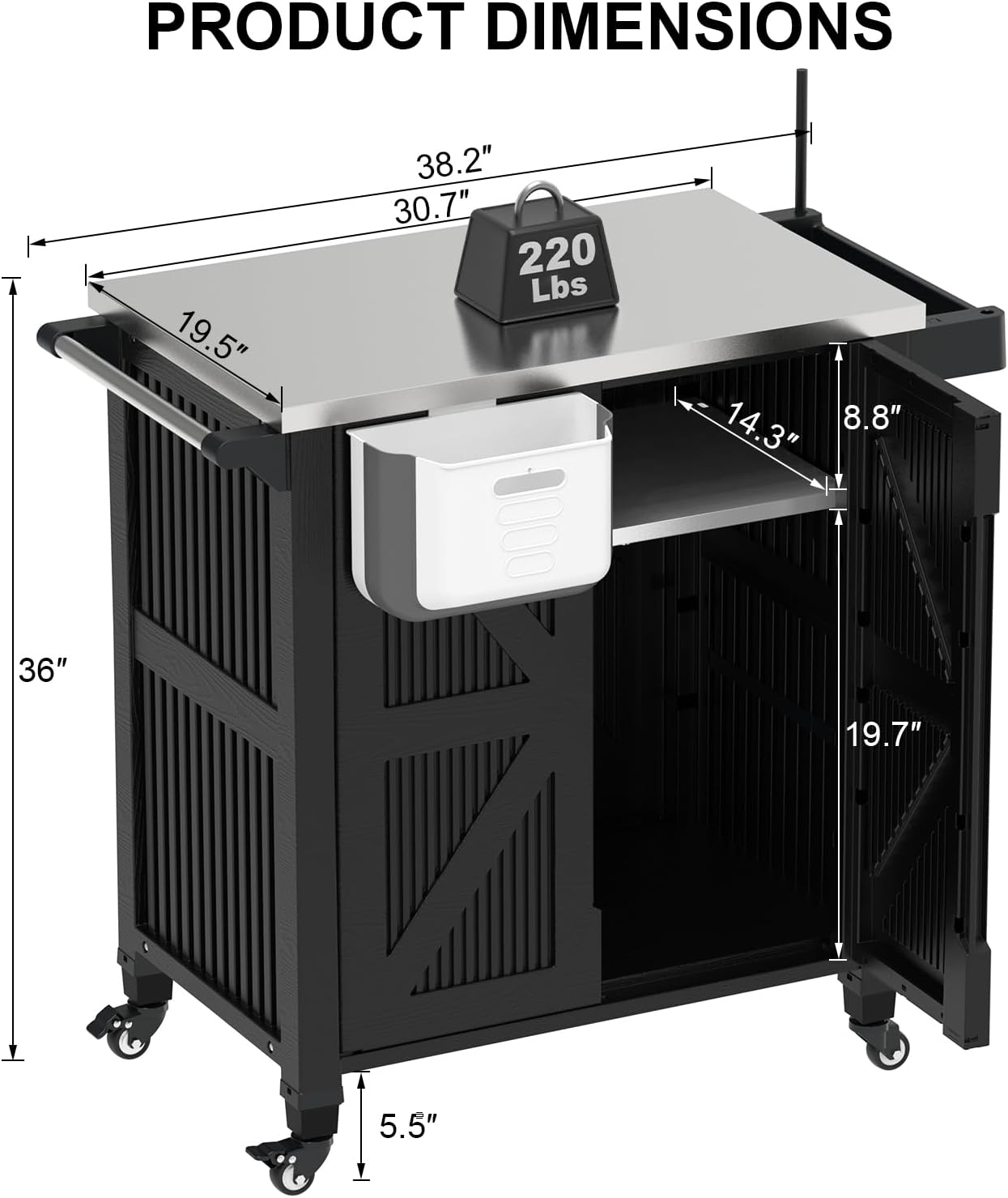 Outdoor Grill Cart With Storag - đánh giá và giá Food Storage On Wheels