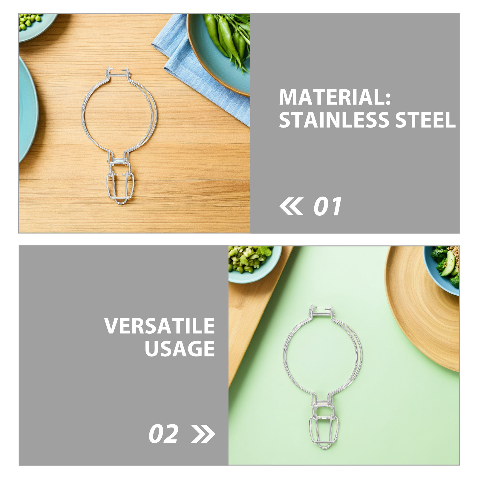 6Pcs Stainless Steel Glass Jar - đánh giá và giá Food Storage Jars & Containers