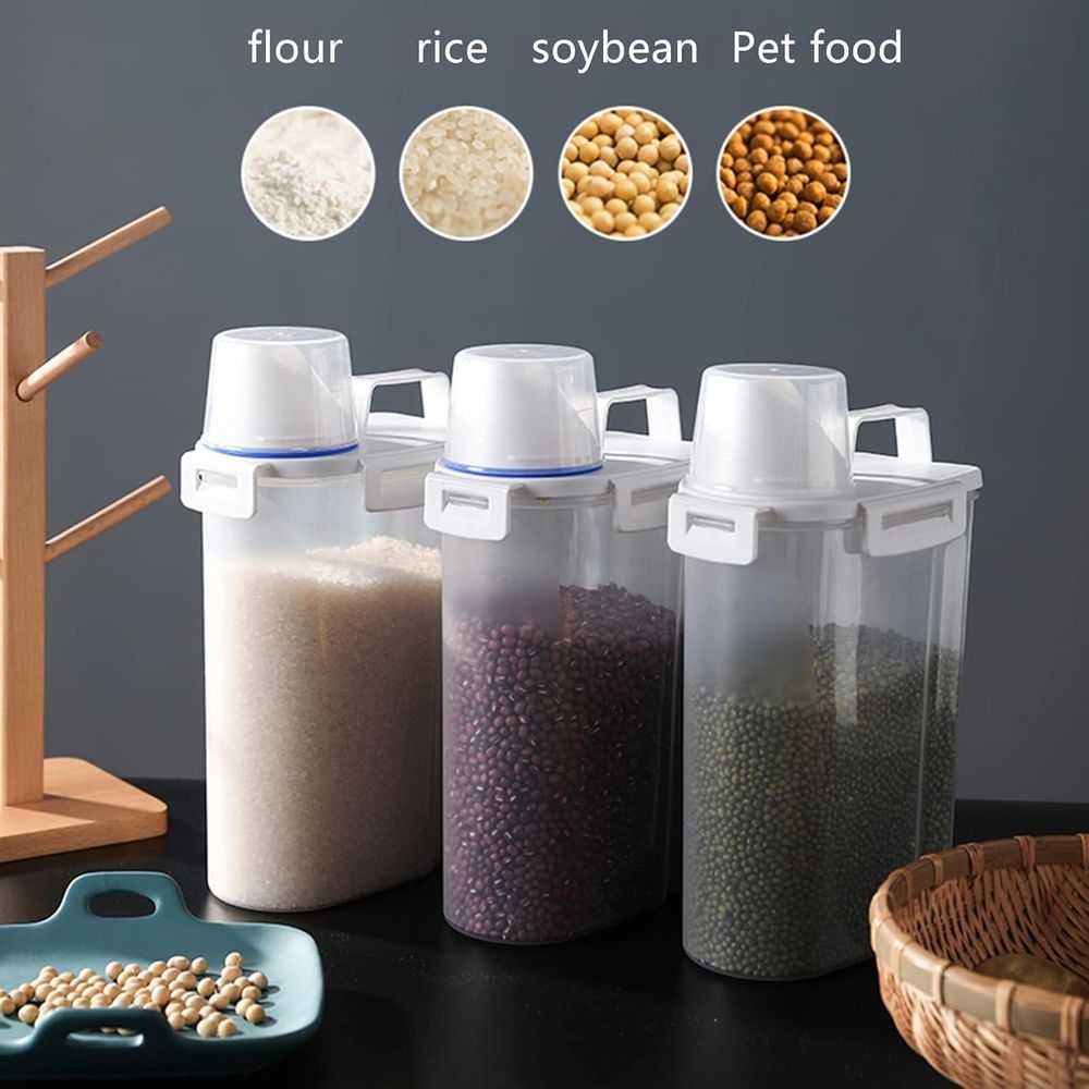 5.5 Lbs Rice Airtight Dry Food - đánh giá và giá Food Storage Dispenser