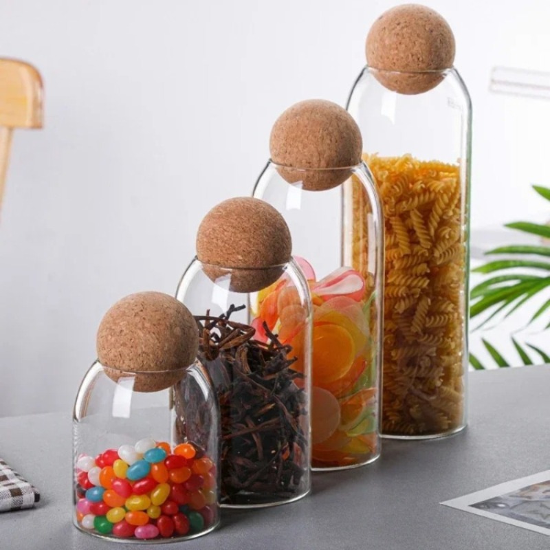 Glass Storage Jars with Ball C - đánh giá và giá Food Storage Jar Set