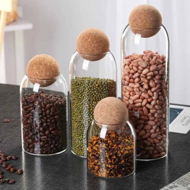 Glass Storage Jars with Ball C - đánh giá và giá Food Storage Jar Set