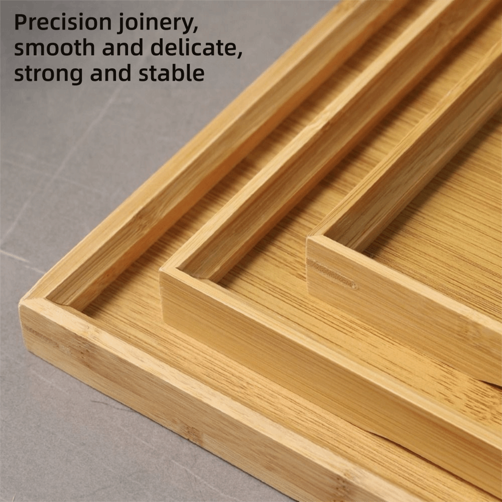 Decorate Tray Natural Bamboo B - đánh giá và giá Food Storage Table
