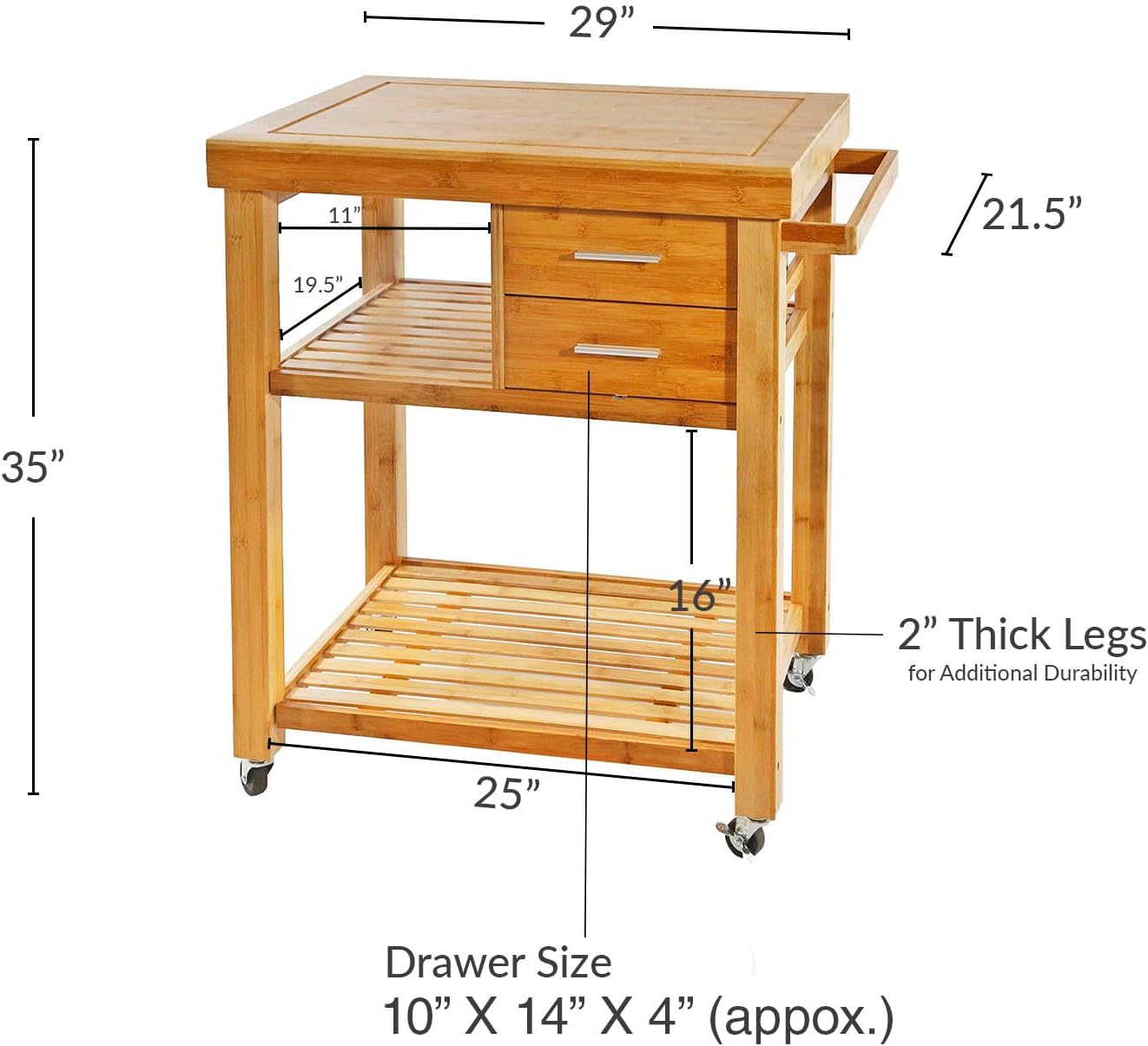 Rolling Kitchen Island Cart On - đánh giá và giá Food Storage On Wheels