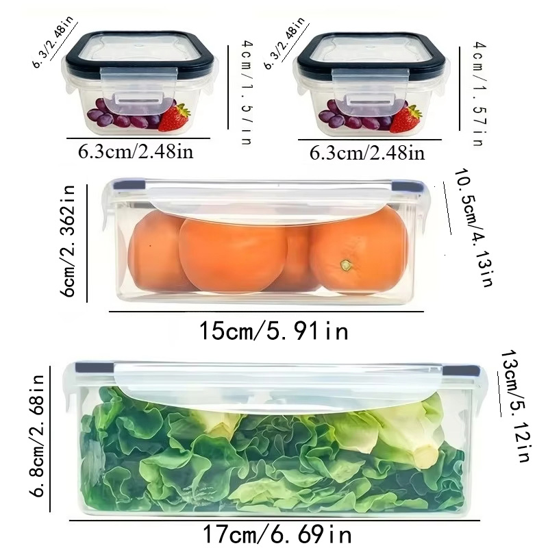 8Pcs Set Includes 4 Containers - đánh giá và giá Food Storage Jar Set