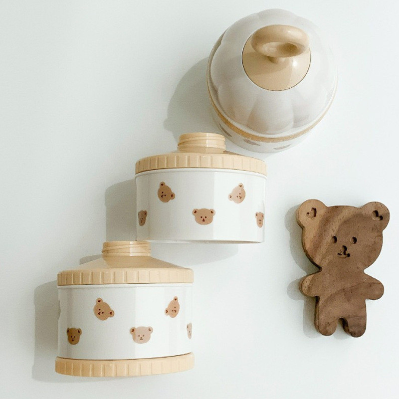 Cute Bear Milk Powder Box Baby - đánh giá và giá Food Storage Dispenser
