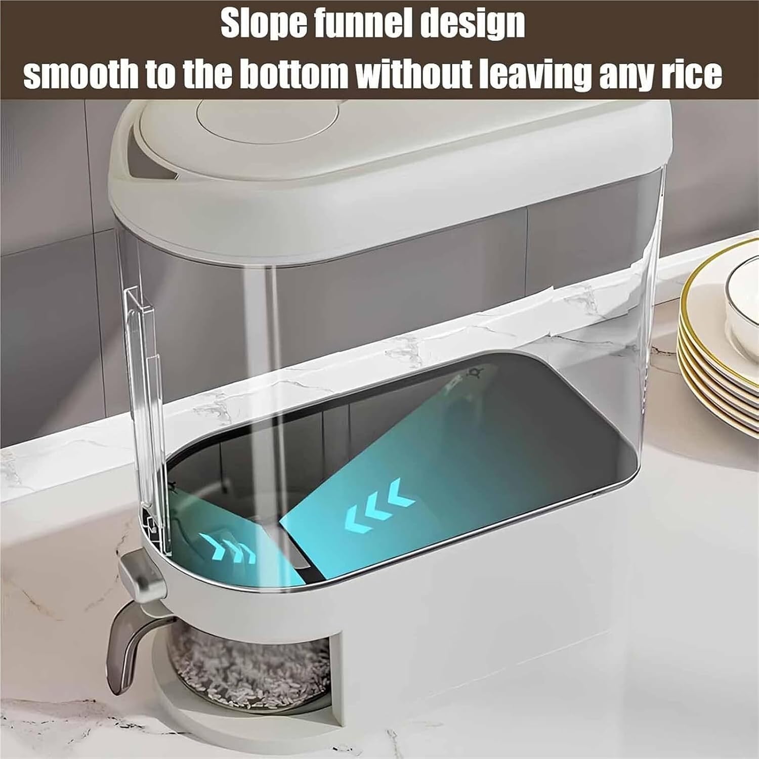 Household Airtight Rice Storag - đánh giá và giá Food Storage Jar Set