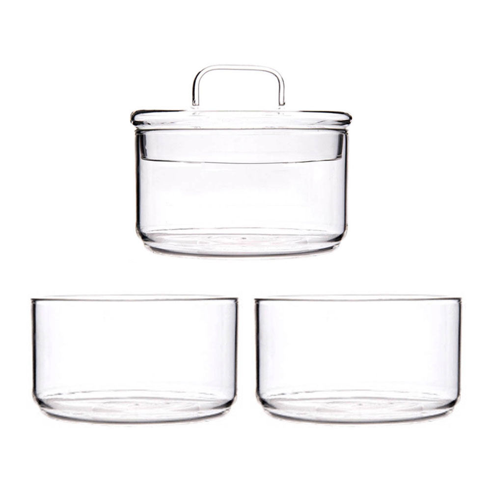 1Set Clear Glass Storage Bowl  - đánh giá và giá Food Storage Jars & Containers