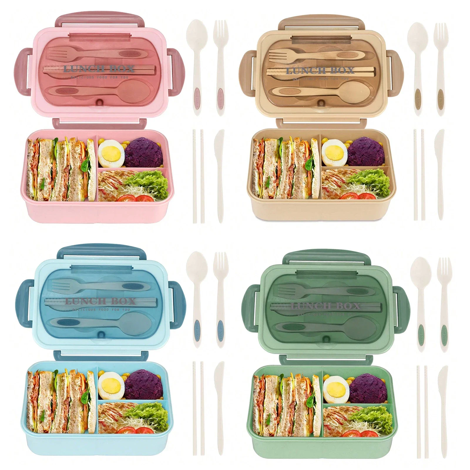 Bento Box Adult Lunch Box, Con - đánh giá và giá Food Storage Vault