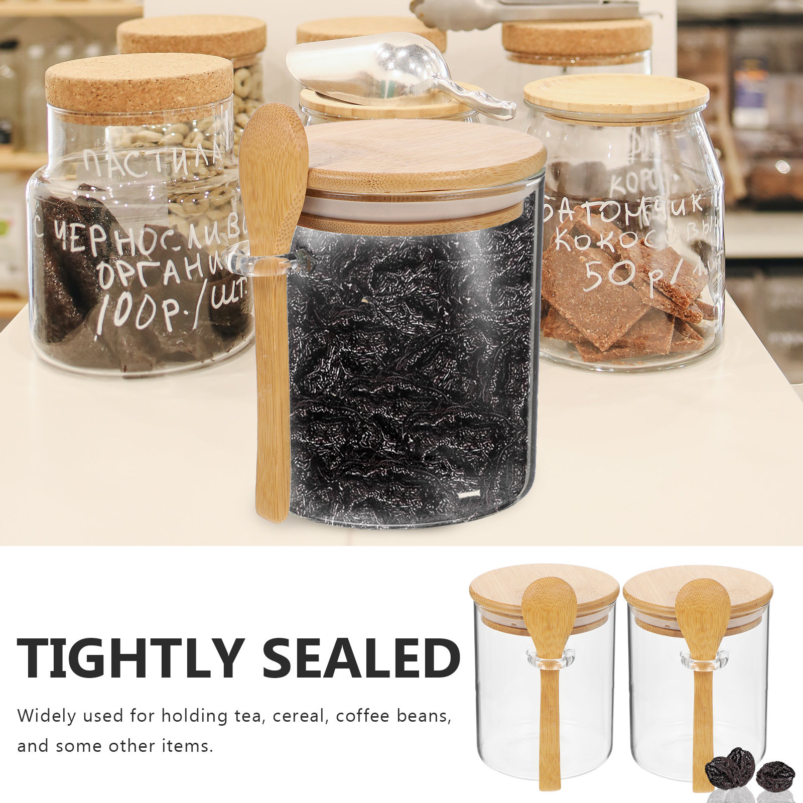 2 Pcs Flour Sugar Storage Cont - đánh giá và giá Food Storage Jars & Containers