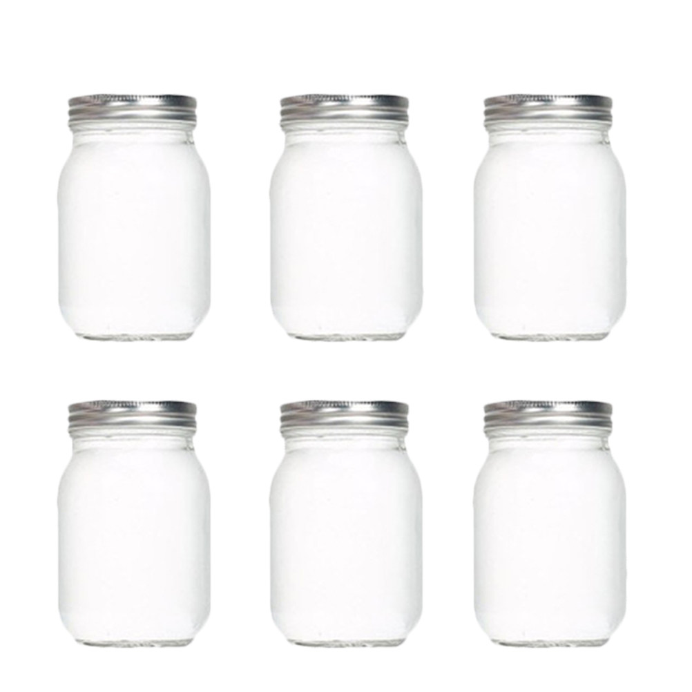6Pcs Transparent Round Glass J - đánh giá và giá Food Storage Jars & Containers