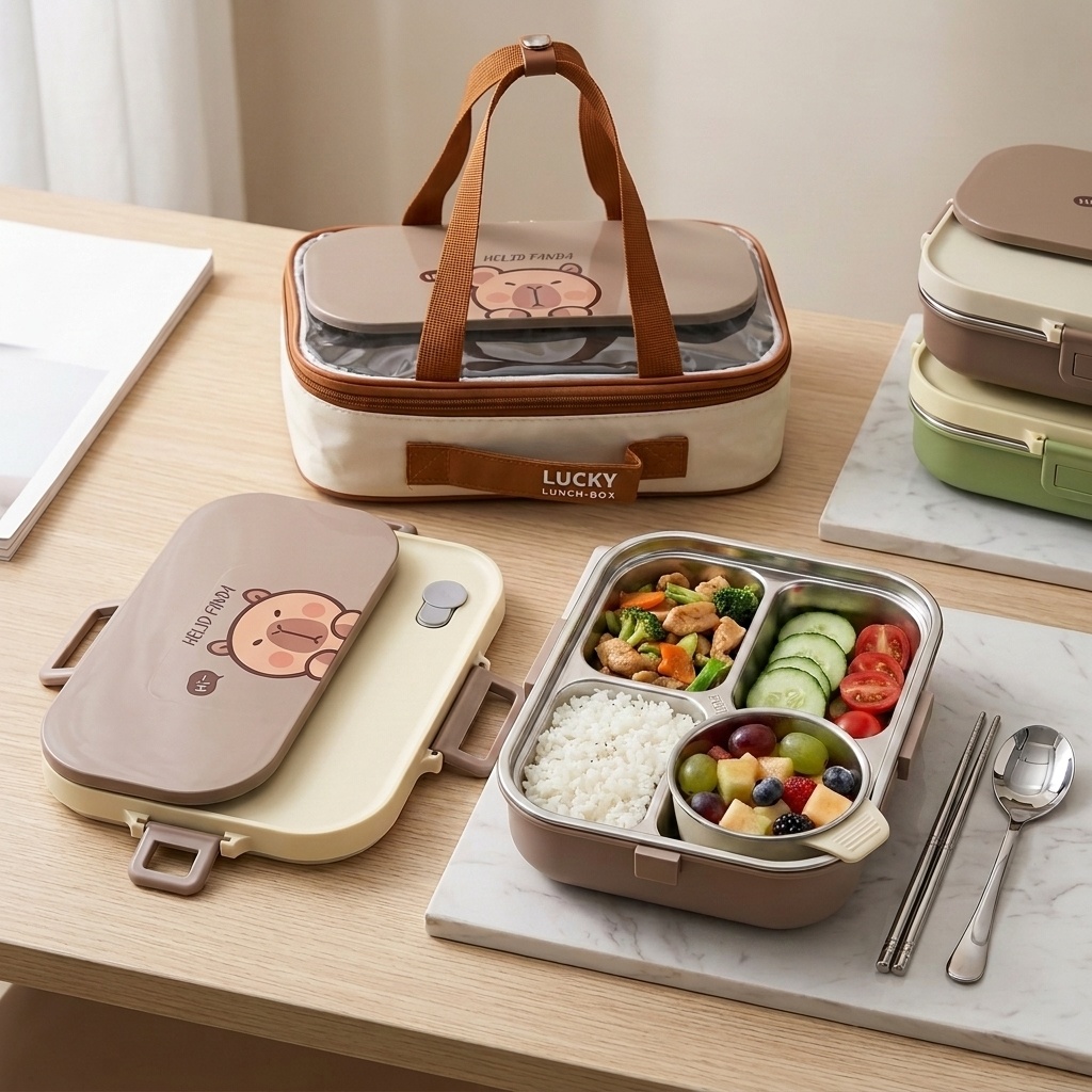 304 Stainless Steel Bento Lunc - đánh giá và giá Food Storage Jar Set