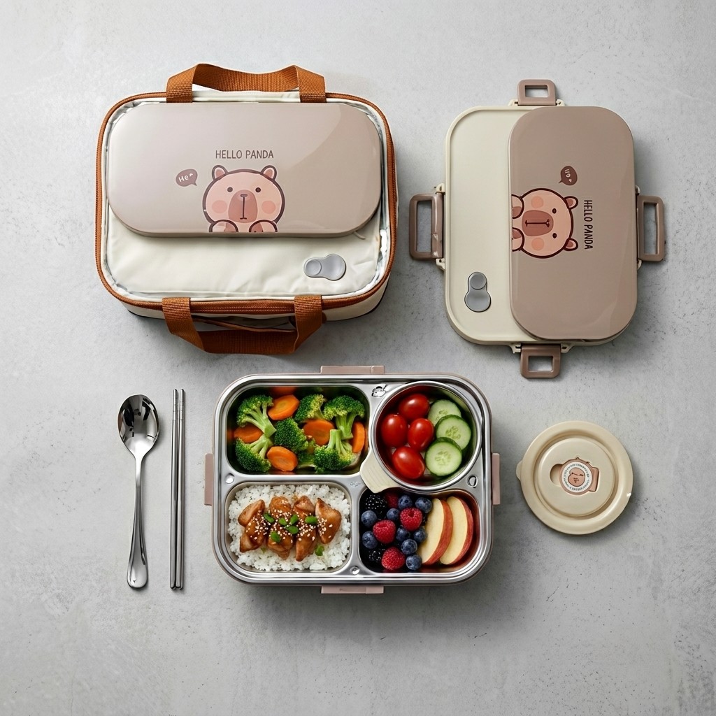 304 Stainless Steel Bento Lunc - đánh giá và giá Food Storage Jar Set