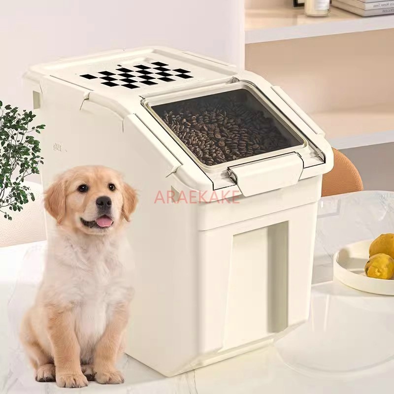 Pet food storage bucket, cat f - đánh giá và giá Food Storage Dog