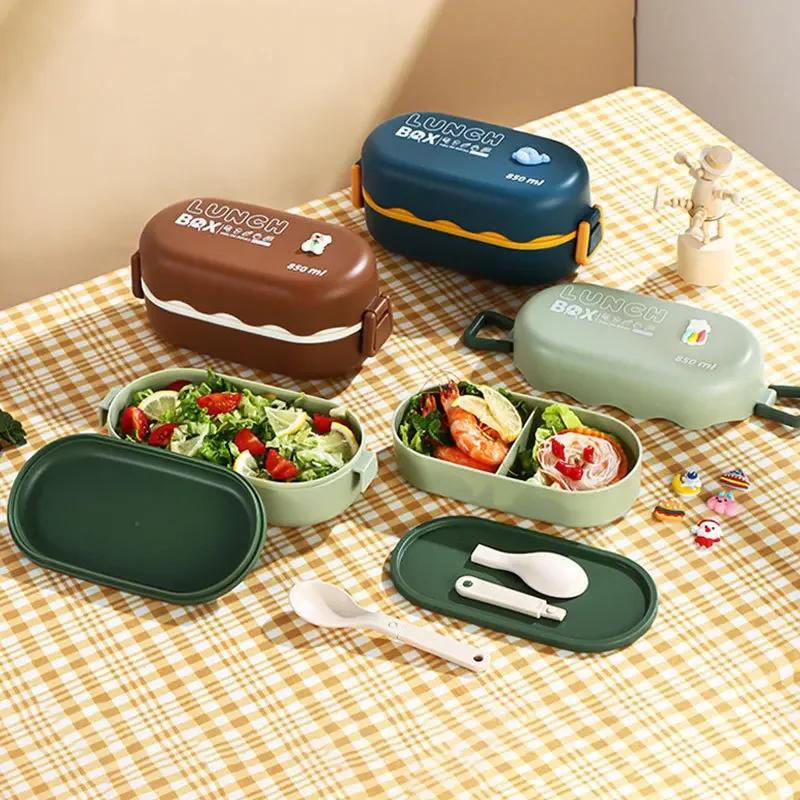 850ML Lunch Box Double-layer P - đánh giá và giá Food Storage Vault