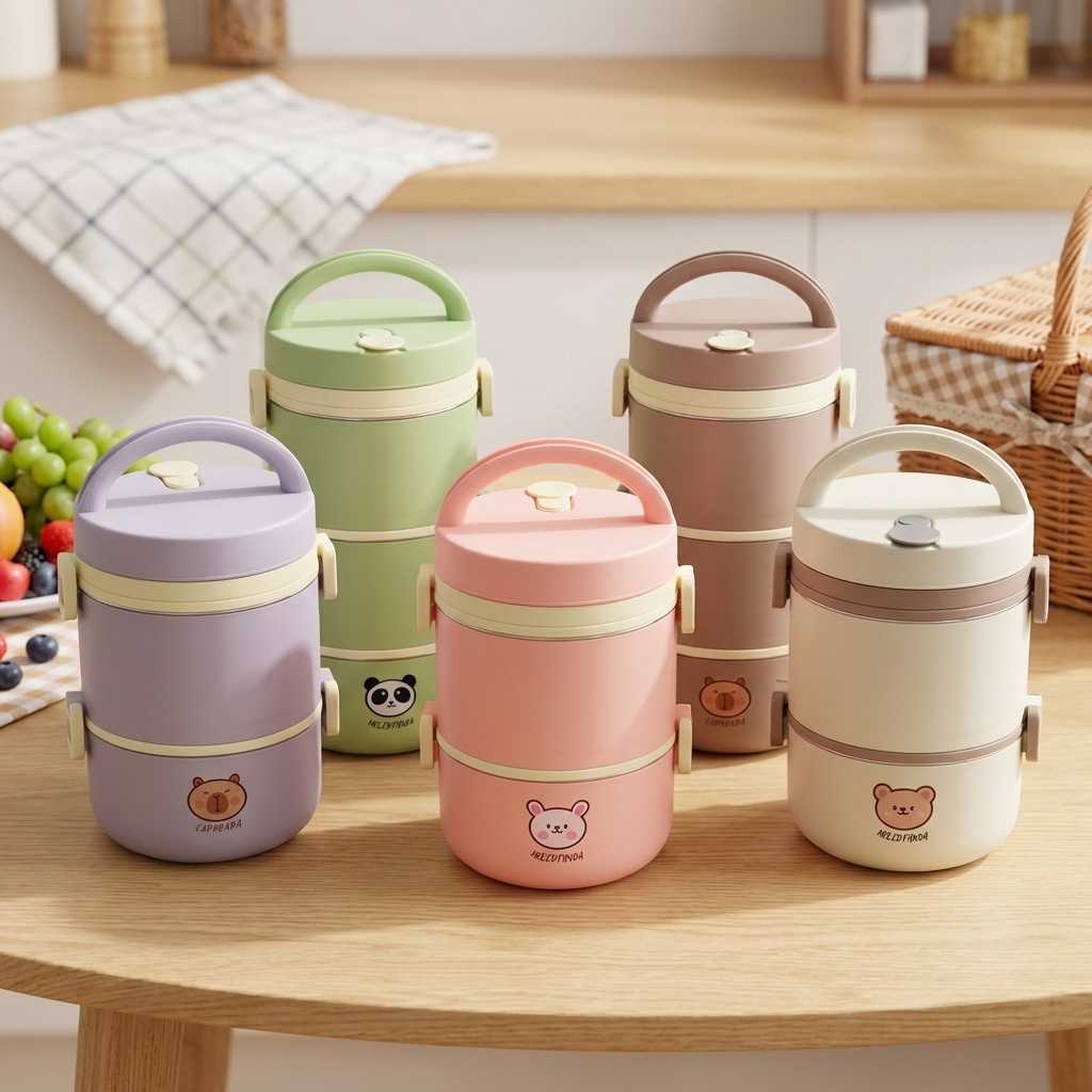 304 Stainless Steel Thermal Lu - đánh giá và giá Food Storage Jar Set