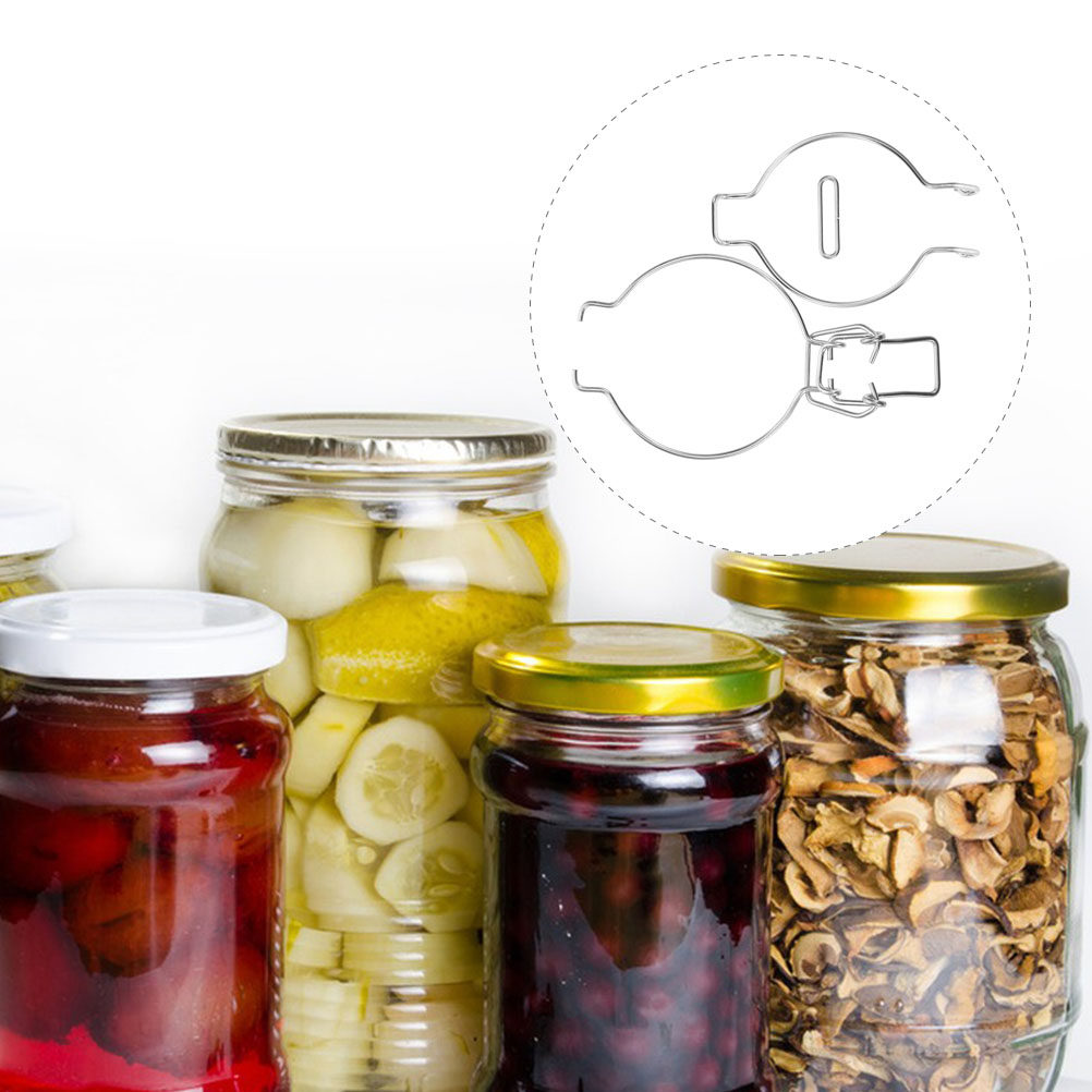 12Pcs Glass Jar Wire Clamps St - đánh giá và giá Food Storage Jars & Containers