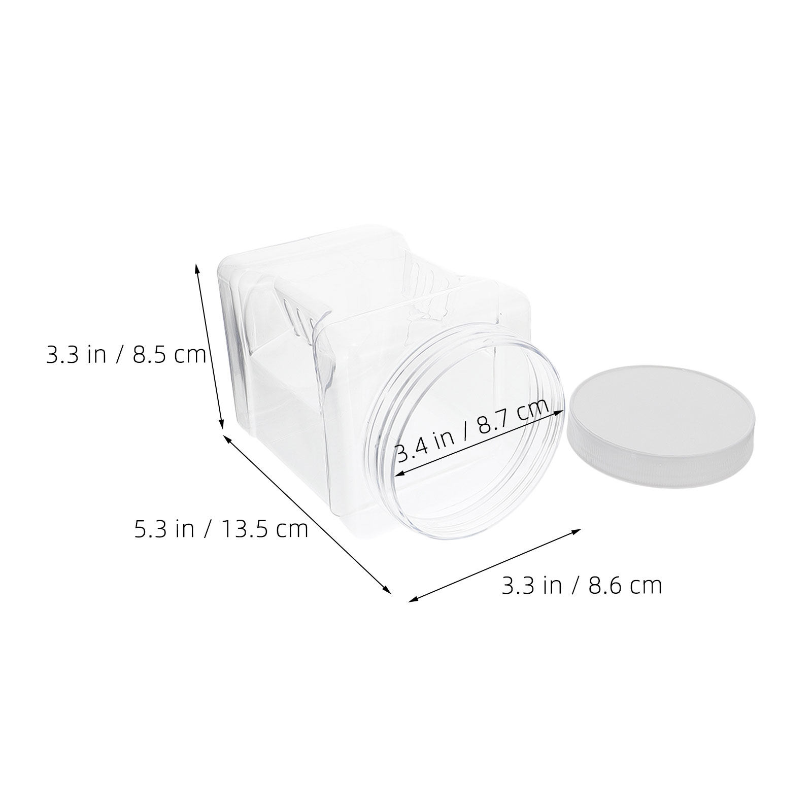 6Pcs Clear Square Airtight Sto - đánh giá và giá Food Storage Jars & Containers