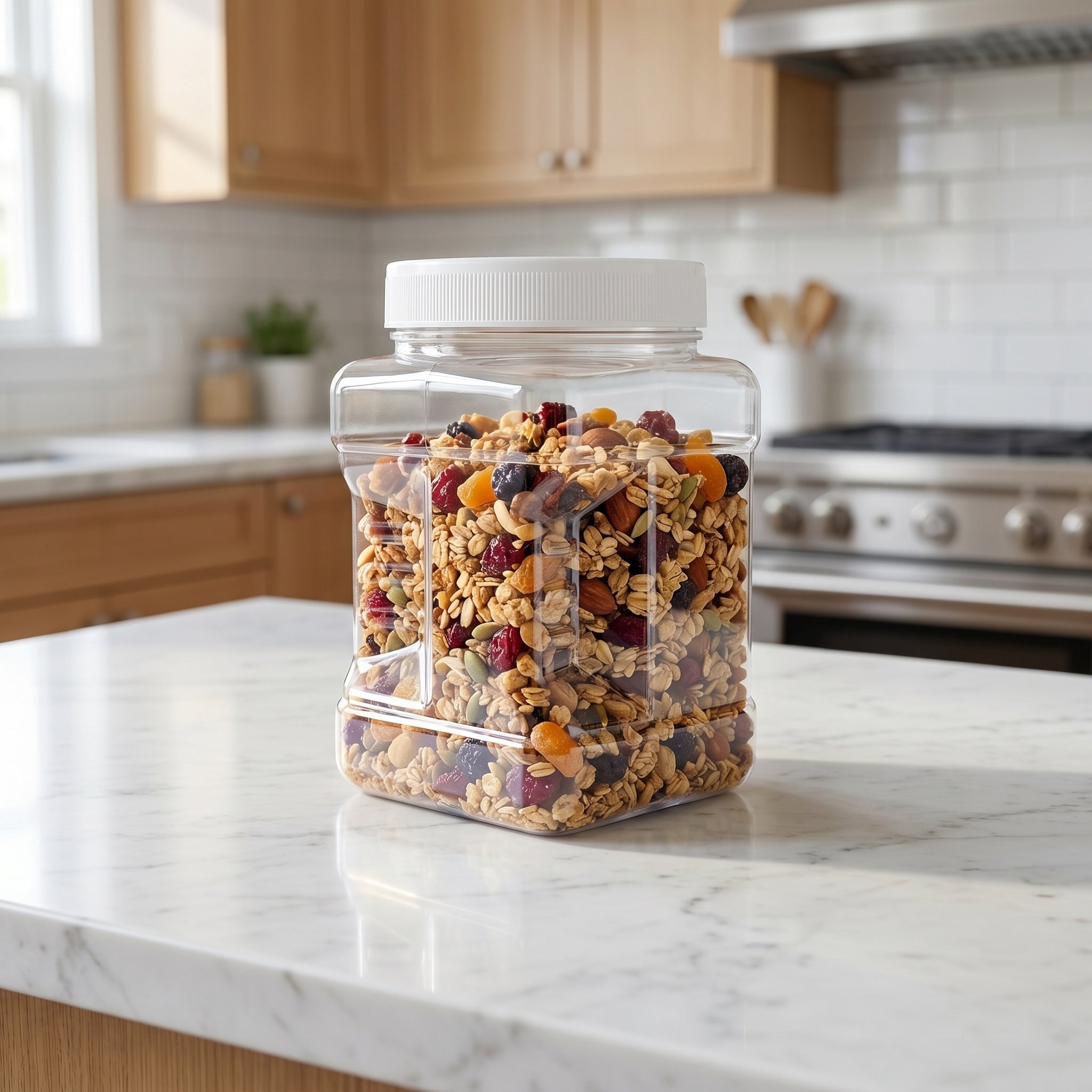 6Pcs Clear Square Airtight Sto - đánh giá và giá Food Storage Jars & Containers