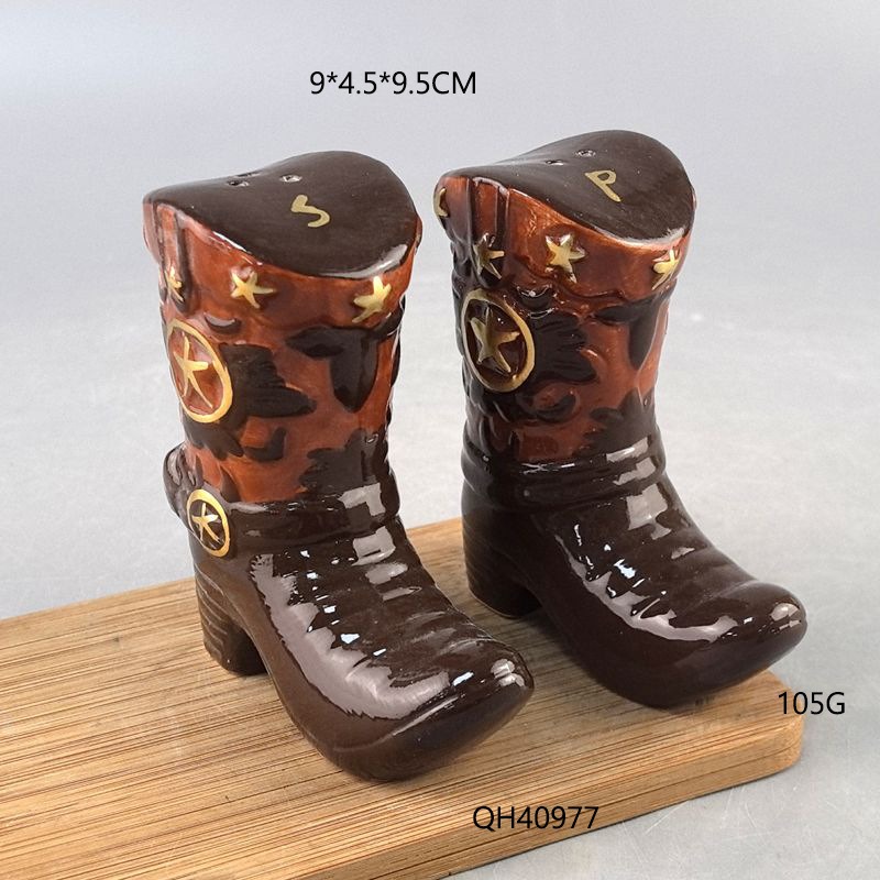 Vintage Boots Ceramic Spice Ja - đánh giá và giá Food Storage Jar Set