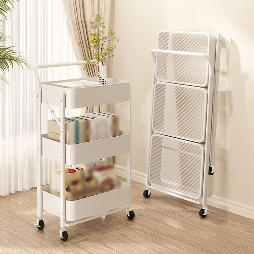 3-Tier Rolling Cart Metal Util - đánh giá và giá Food Storage On Wheels