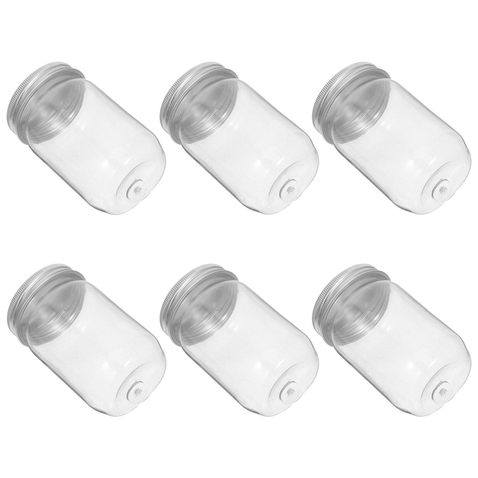 6Pcs Clear Plastic Mason Jars  - đánh giá và giá Food Storage Jars & Containers