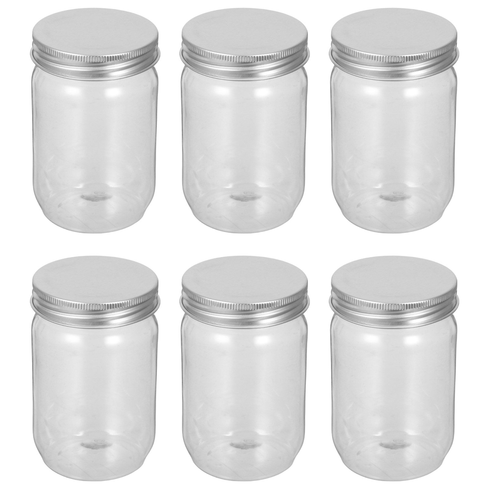 6Pcs Clear Plastic Mason Jars  - đánh giá và giá Food Storage Jars & Containers