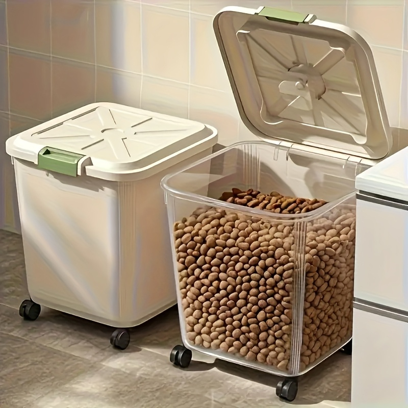 Large-capacity Pet Food Storag - đánh giá và giá Food Storage On Wheels