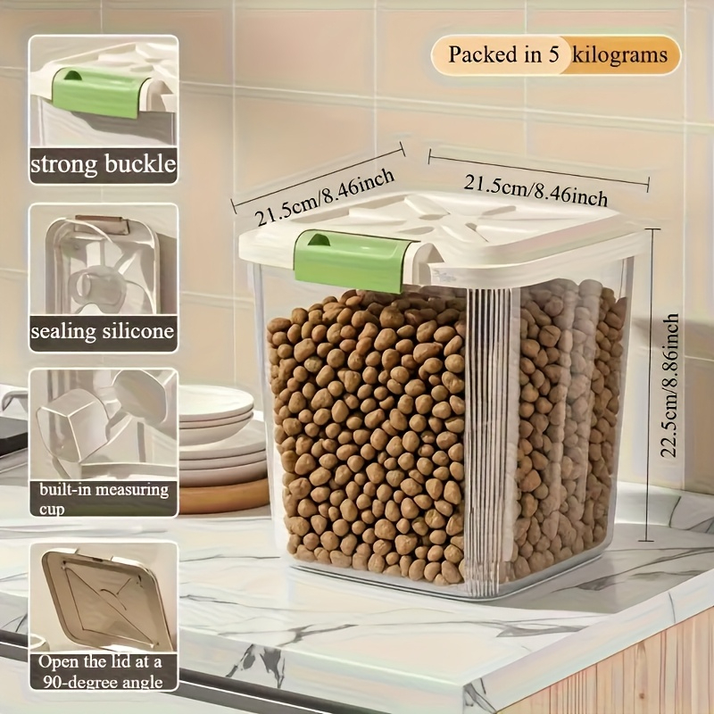 Large-capacity Pet Food Storag - đánh giá và giá Food Storage On Wheels