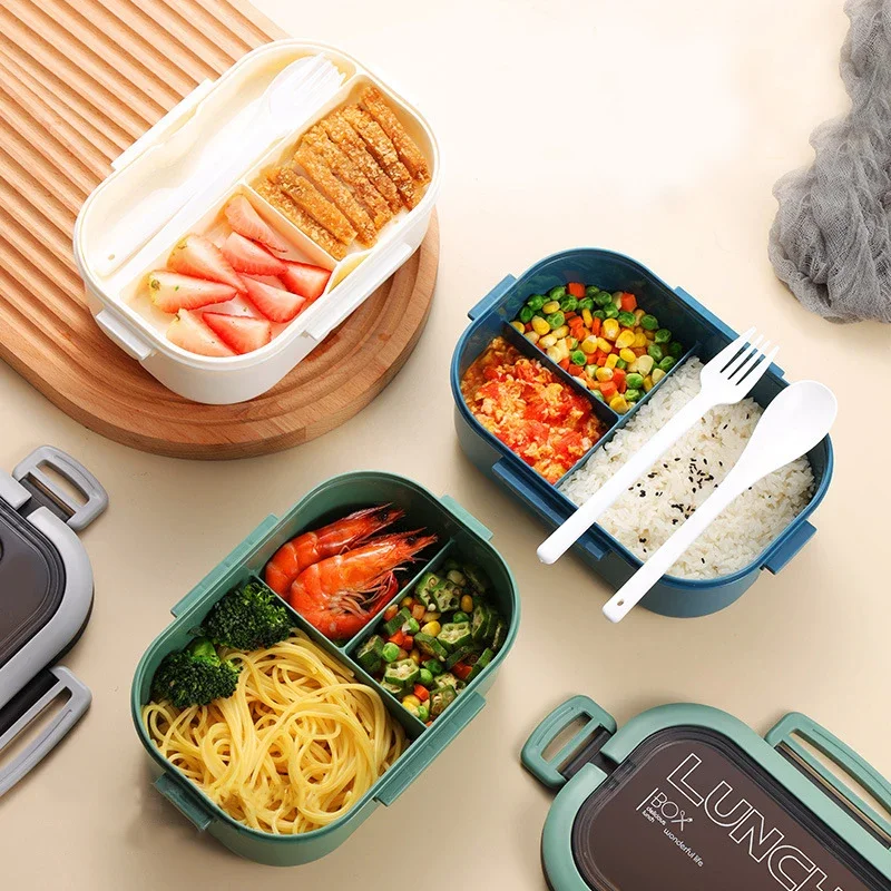 Hot Single Double-layer Lunch  - đánh giá và giá Food Storage Vault